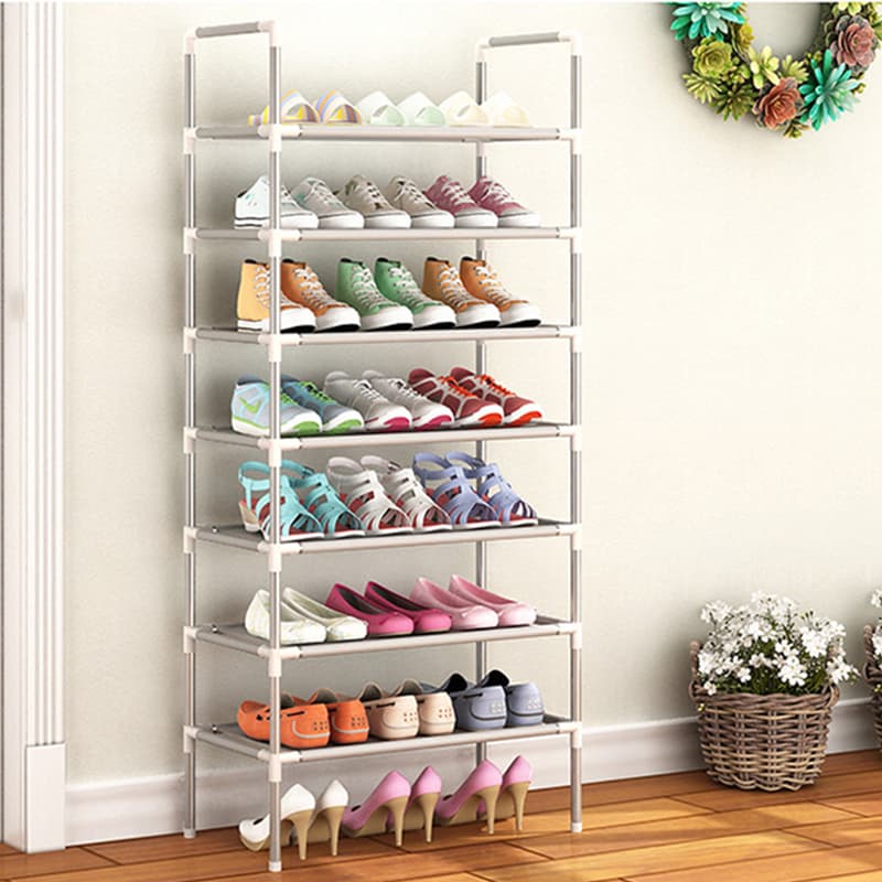 7-tier shoe rack in white